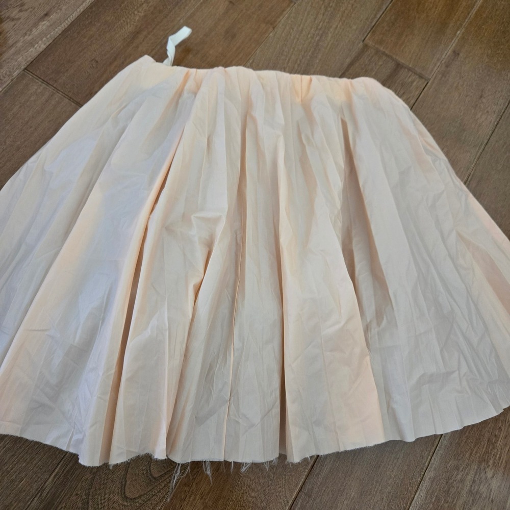 Tia Cibani Kids Crushed Pleated Twirl Skirt Russet Peach 3/4 Lace Purple Tier